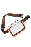 White Adjustable Strap Mini Crossbody Bag