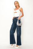 Artemis Vintage High Rise Wide Cargo Jeans
