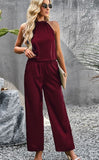 Girly Halter Top And Pants Set