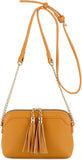 Tassel Small Crossbody Bag with Chain Strap