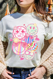 Summer Smile Face Collage Graphic T Shirts
