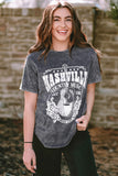 Red Nashville Rock Band T Shirt Vintage Washed Tee