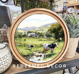 8" Round Dairy Art