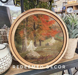 8" Round Forest Ghosts Art