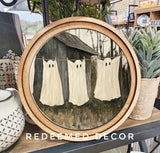 8" Round Ghost Laundry Art