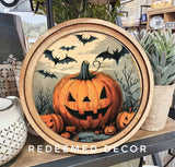 8" Round JackOLantern Art