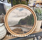 8" Round Summer Coast Art
