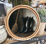 8" Round Witch Boots Art