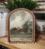 Arch Top Farmhouse Silo Framed Art