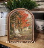 Arch Top Forest Ghosts Framed Art