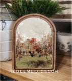 Arch Top French Cottage Framed Art