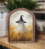 Arch Top Wheat Field Ghost Framed Art