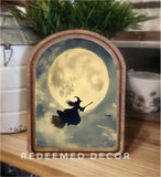 Arch Top Witch Moon Framed Art