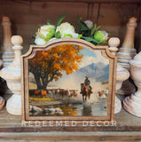 Provincial Cowboy Creek Framed Art