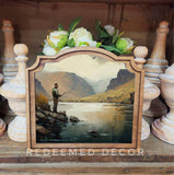 Provincial Fisherman Framed Art