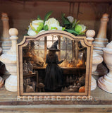 Provincial Halloween Witch Framed Art