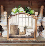 Provincial Laundry Baskets Framed Art
