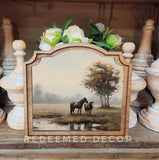 Provincial Pasture Horses Framed Art