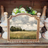 Provincial Stormy Field Framed Art