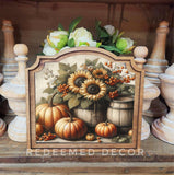 Provincial Sunflower Barrel Framed Art