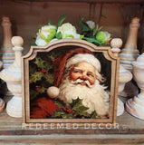 Provincial Vintage Santa Framed Art