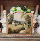 Provincial White Cottage Framed Art