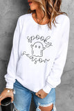 Ghost Graphic Long Sleeve Dropped Shoulder Sweatshirt