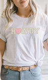 Heart Howdy Print Chenille Letter PLUS Graphic Tee
