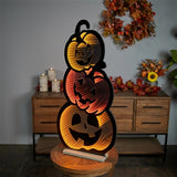 Triple Jack-o-Lantern Infinity Light 35.5