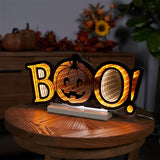 BOO Infinity Light 15.5L x 7.75H Acrylic UL Plug