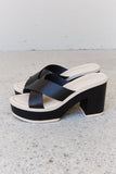 Weeboo Cherish The Moments Contrast Platform Sandals