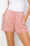 HYFVE Drawstring Frayed Shorts