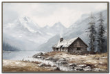 SOLITUDE, 32X48 EMBELLISHED FRAMED CANVAS WALL ART