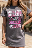 JOLENE Round Neck Short Sleeve T-Shirt