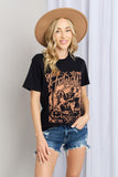 Full Size Graphic Howdy Round Neck Tee