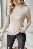 Mock Neck Long Sleeve Sweater