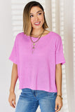 Zenana Full Size Round Neck Short Sleeve Top