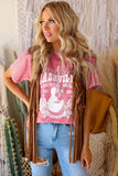 Red Nashville Rock Band T Shirt Vintage Washed Tee